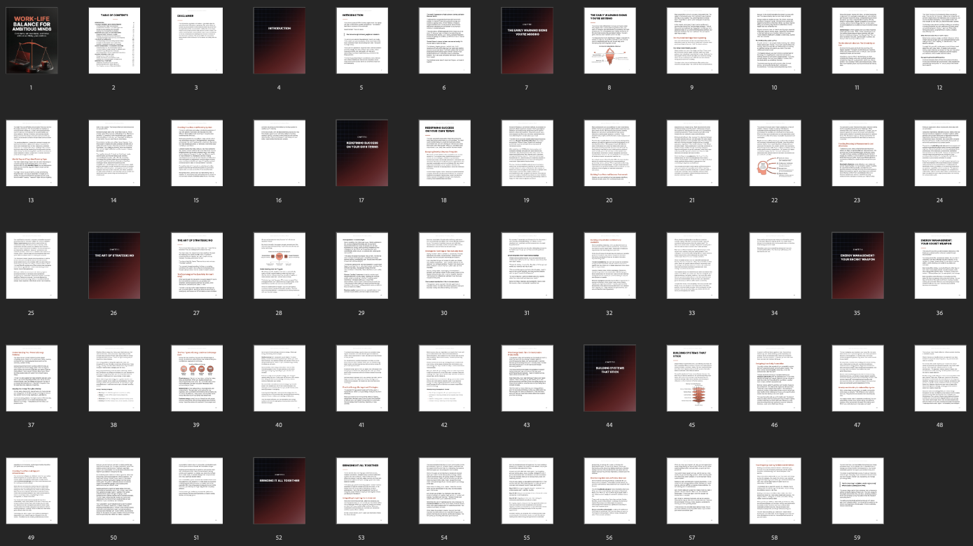 Work-Life Balance for Ambitious Minds - Ebook